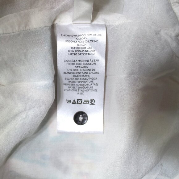 By Anthropologie Felipa Dress Ikat Midi Multicolored smocked waist XS Petite - Picture 9 of 11